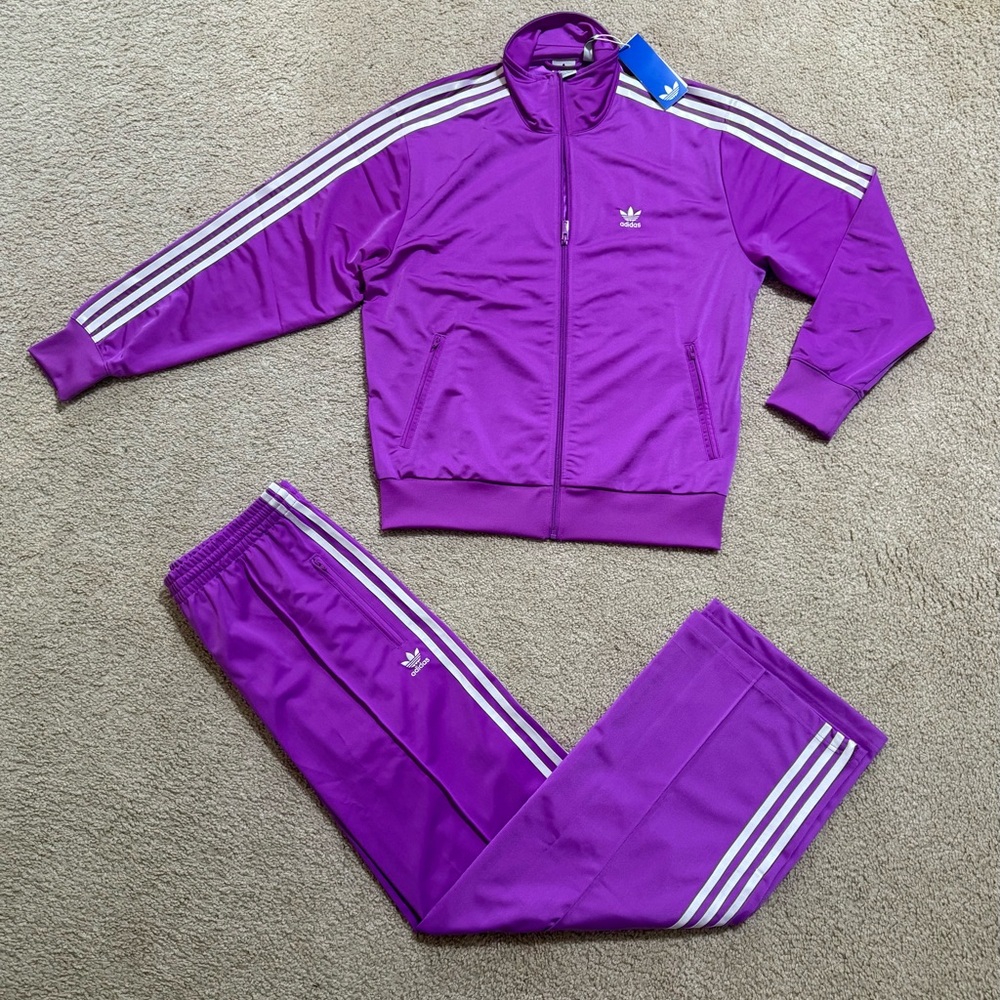 adidas Originals Firebird Womens Tracksuit Purple Burst Loose Fit New Sz S, M, L